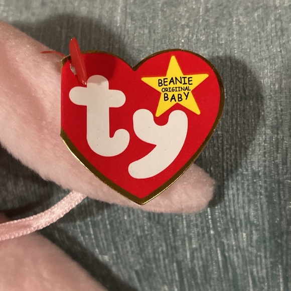 TY Beanie Baby “Origiinal” Hoppity the pink rabbit - Picture 5 of 9